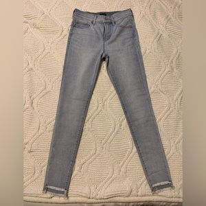 Express mid Rise Cropped Skinny Jeans 0L 0 Long NEW